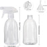 Empty White Plastic Spray Bottles 13.5oz/400ml Adjustable Nozzle Mist/Stream Water Spray Bottle Heavy Duty Spraying Bottles Plant Mister Spray Bot...