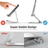 Cell Phone Stand Holder Adjustable Increase Fully Foldable Thick Aluminum Desktop Cellphone Cradle (Silver)......
