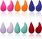 6 Pair Teardrop Chunky Earrings for Women Acrylic Waterdrop Earrings Set Colorful Earrings for Women gifts, Valentine's Day, Christmas, Thanksgivi...