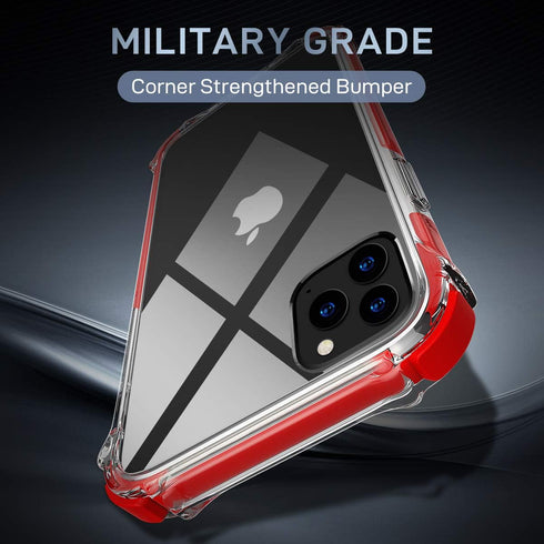 MATEPROX Compatible with iPhone 11 Pro Max Case Clear Heavy Duty Protective Crystal Back Cover with Shockproof Bumper Case for iPhone 11 Pro Max 6...