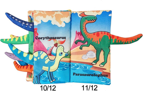 Baby Plush Cloth Book Toy ,Soft Crinkle Books for Babies, Non Toxic Fabric Touch and Feel Crinkle Cloth Books Early Educational Stimulation Toys f...