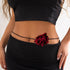 INENIMARTJ Flower Choker Necklace Big Rose Choker Velvet Rosette Flower Collar Choker Necklace for Women Bride Wedding Party Summer Necklaces...