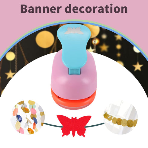TECH-P Creative Life 3 PCS 1.5",1",5/8" Butterfly Shape Craft Punch Scrapbook Paper Cutter Eva Foam Hole Punch Paper Puncher Set Scrapbook Craft P...