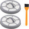 ApplianPar Pack of 2 Vacuum Filter with Brush Replacement for Eureka Airspeed EF-7 AS3001A, AS3008A, AS3011A, AS3030A Part # 091541...