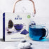 BLUE TEA - Indian Chai Masala - 12 Count - Pyramid Plant Based Tea Bag | Butterfly Pea Flower | Flower & Indian Spices Based | Caffeine Free - Det...