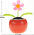 PowerTRC Solar Powered Dancing Flower | Desk, Window, Or Car Decoration Gift Toy | No Batteries Required | Fun Swinging Solar Flower...