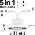 5-in-1 Memory Card Reader, USB OTG Adapter & SD Card Reader for i-Phone/i-Pad, USB C and USB A Devices with Micro SD & SD Card Slots, Supports SD/...