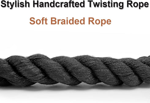 6 FT Rope Dog Leash, Soft Strong Braided Leash with Leather Tailor Connection Pet Leash for Small Medium Large Dogs...