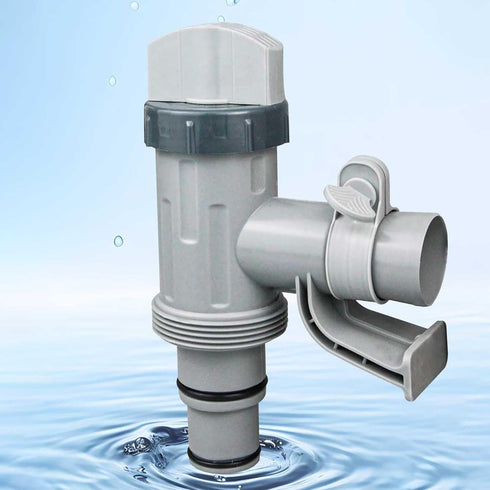 Plunger Valve with Holder for Intex above Ground Pool Hose - Replacement Parts Compatible with Pool Filter Pump (1 Pack)...