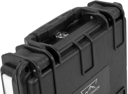 Monoprice Weatherproof Hard Case - With Customizable Foam, 7 x 6 x 2 Inch, Black - Pure Outdoor Collection...