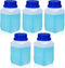 8.45oz Plastic Lab Chemical Reagent Bottles, Square Sample Storage Container, Plastic Chemical Container Bottle with Anti-theft Cap, Wide Mouth Sa...