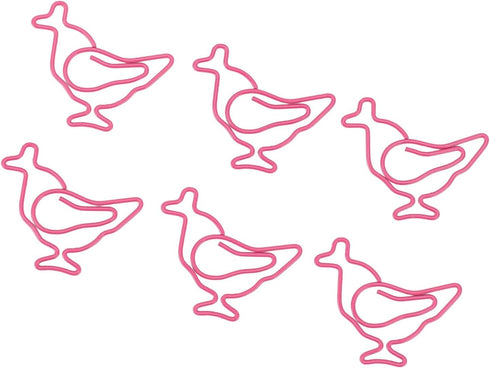 100pcs Chick Paper Clips Cute Animal Shaped Paper Clips Rustproof Iron Wire Clips in Transparent Box Versatile for Home School Office...