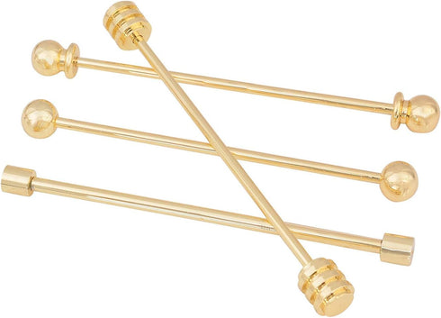 3PCS Copper Collar Bar Shirt Tie Necktie Pins Clip Clasp Lapel Stick Brooch Barbell Screw Cravat Pin...