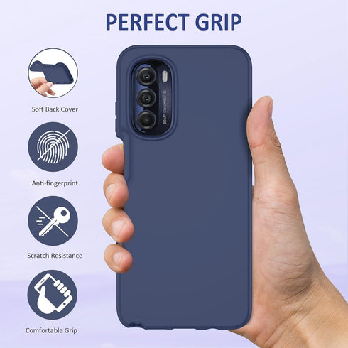 PUJUE for Motorola Moto G-Stylus 5G-2022 Case: Silicone Shockproof Protective Cell Phone Case - Slim Rugged Dual Layer 360 Full Protection Sturdy ...