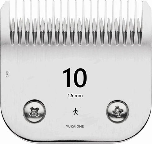 Detachable Pet Dog Grooming Clipper Blades,Compatible with Andis Size-10 Cut Length(1.5mm),Compatible with Oster A5,Wahl KM Series Clippers...