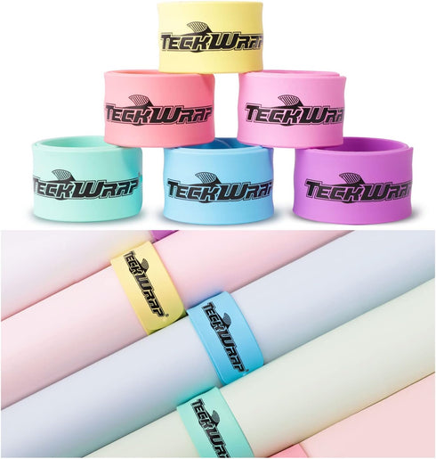 TECKWRAP Vinyl Roll Holder Craft Vinyl Storage Organizer - Silicone Slap Bracelets For Kids 6 Pcs/Set Slap Bands Wristband for School Party Home D...