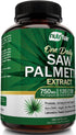 NutriFlair Saw Palmetto Extract 750mg, 120 Capsules - Natural Prostate Supplement & Berry Health Support - Helps Block DHT to Prevent Hair Loss an...