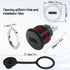 QIANRENON USB3.0 to USB C Threaded Fixing Adapter 5Gbps USB3.0 Male to USB C Female Circular Connector USB3.0 to Type C Data Converter Mount Socke...