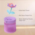 260ml Desk Portable Mini Humidifier Bedroom Cute, Personal USB Small Humidifier with Flower, Quiet, Cool Mist, Auto Off, Colorful Light,Top Fill A...