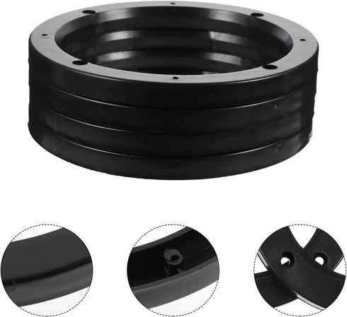 Wakauto 4 Pairs 6.5 inch Car Speaker Spacer Adapter Stackable Sturdy Plastic Speaker Mount Bracket Ring for Car...