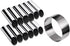 DS. DISTINCTIVE STYLE Cannoli Tubes Kit 12 Pieces Stainless Steel Canolli Shell Molds with Cake Ring Mold DIY Canoli Forms for Baking...