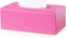 S Forever Decorative Napkin Box Faux Leather Rectangular Tissue Box Cover (Pink L)...