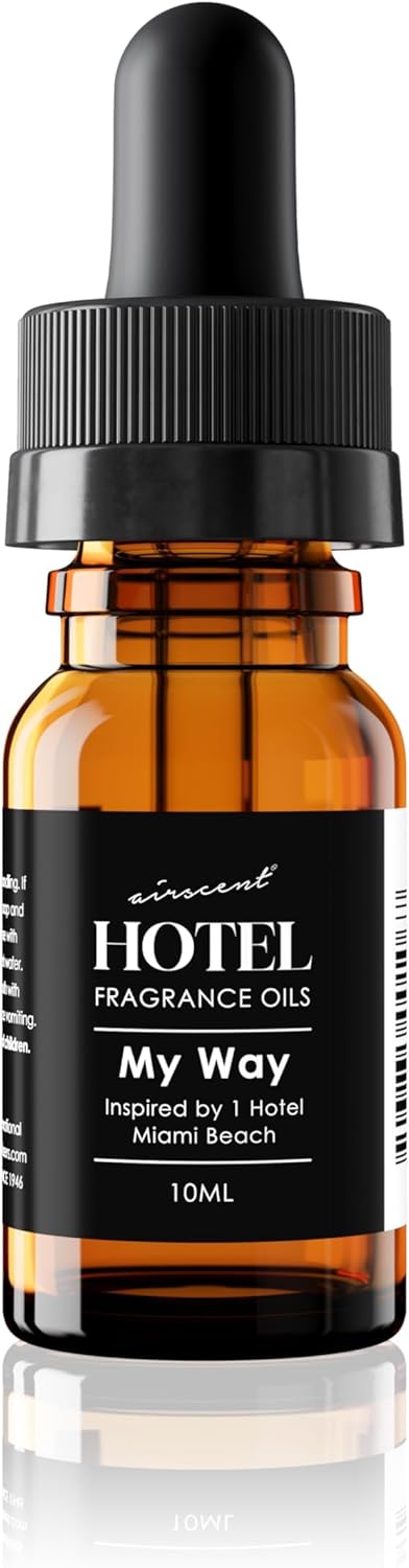 My Way Diffuser Oil Inspired by The 1 Hotel Miami Scent - Air-Scent Essential Oil Blend - 10 mL, 0.34 fl oz Fragrance Oil Glass Dropper Bottle for...