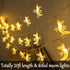 Fielegen 40 LED Moon String Lights Battery Operated 20ft Moon Mini Star Fairy Lights for Patio Garden,Wedding Garden Decoration,Party Festival Lig...