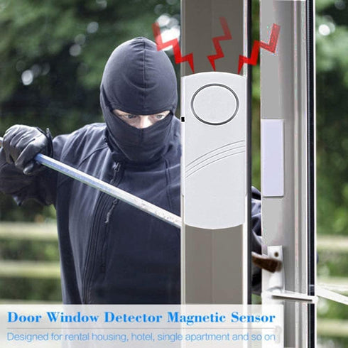 4 Pack Door Alarms for Home Security, Window Door Alarms, Window Alarm Sensors, Door Alarms for Kids Safety,DIY Protection Burglar Bell Alarm for ...
