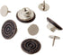 Dritz 9 No-Sew Dungaree Buttons, Copper, 5/8-Inch 4-Count...
