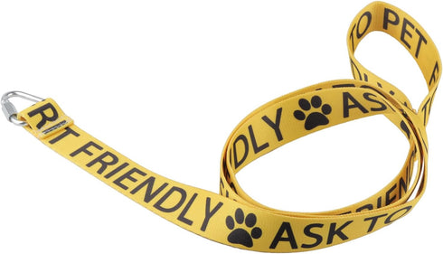 CENWA Friendly Ask to Pet Dog Lead Leash Friendly Dog Nervous Dog Lead Shy Rescue Dog Gift Nervous Shy Dog Gift (Friendly Ask to pet)...