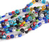 60pcs Evil Eye Beads Colorful Glass Turkish Evil Eye Spacer Beads Handmade Flat Round Lampwork Beads for Jewelry Making Business...
