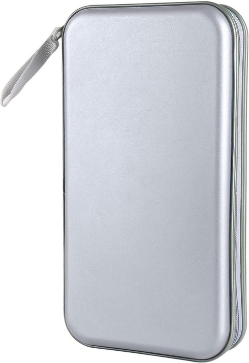 CD Case holder, 80 Capacity CD/DVD Case Holders Wallet Hard Plastic CD DVD Disc Cases Storage Binder for Car Home Office Travel (Grey)...