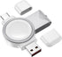 for Apple Watch Charger Portable, Magnetic Wireless iWatch Charger USB C & USB A Fast Charging Cordless Travel Charger Compatible with iWatch Ultr...
