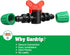 10 Pack Drip Irrigation Valve for 1/2 Inch Drip Tubing (1/2" ID x 0.65" OD)?1/2'' In-line Locked Barbed Ball Valve Drip Line Shut Off Valve Parts ...