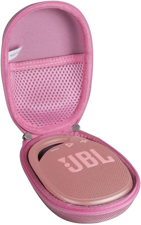 Hermitshell Hard Travel Case for JBL Clip 4 / JBL Clip 5 Portable Mini Bluetooth Speaker (Pink)...