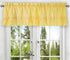 Ellis Curtain Stacey Sheer Tailored Tier Pair Curtains, 56" x 30", Yellow...