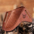 Leather Knife Sheath For Belt, Slanted Pancake Sheath, Tooled Leather Sheath, Beautiful Cow Boy Bull Cutter Knife Leather Cover 100% Real Leather ...