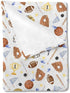 Baby Sports Blankets for Boys Flannel American Football Baseball Basketball Soft Swaddle Blankets Sports Lovers Gift Receiving Blankets Nursery Cr...