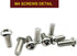 M4 10mm TV/Monitor Wall Mount Screws for 75x75mm and 100x100mm Brackets Metric Screws & Washers for Mounting Any TV/Monitor VESA Compatible...