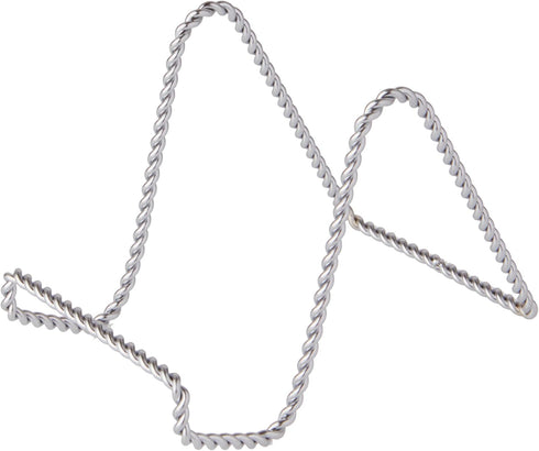 Bard's Twisted Silver-toned Wire Easel Stand, 4" H x 3.5" W x 5.5" D...