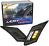 iJDMTOY JDM Smoked Lens White/Amber Dual Color LED Front Sidemarkers Compatible With 2013-16 Scion FR-S, 2013-21 Subaru BRZ, 2017-21 Toyota 86...