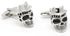 Mens Silver Black Vintage Skull Head With Hat Cross Bones Cufflinks For Wedding Business Cuff Links...