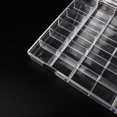 36 Grids Clear Plastic Organizer Box, Craft Storage Container for Beads Organizer, Art DIY, Crafts Jewelry Storage, Fishing Tackles, Rock Collecti...