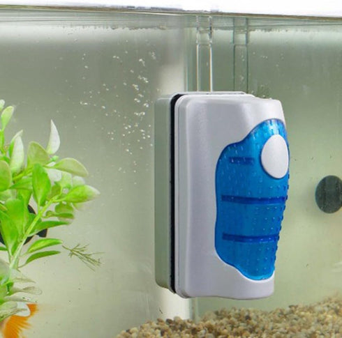 Magnet Aquarium Cleaner, Magnetic Algae Scraper for Glass Aquariums Aquatic Algae Cleaning Tool Fish Tank Glass Cleaner (Small)...