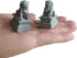 Asian Fu Foo Dogs Statues Mini A Pair of Guardian Lion Figurine Sandstone Pets Fish Tank Aquarium Landscape Ornaments Accessories Feng Shui Decora...