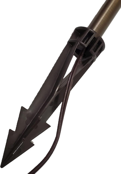 Ironsmith Lighting Products In-Ground 8-Inch Support Stakes - Low Profile Spike Mount for 12V Light Fixture with 1/2" NPT Thread, Universal Use, F...