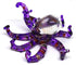 ZOOCRAFT Glass Sea Octopus Figurine Miniature Hand Blown Purple Coastal Style Home Decor Gift Collectible...
