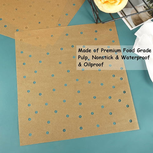 BYKITCHEN Air Fryer Oven Liners, 11x12 Inches, Nonstick Unbleached Rectangular Airfryer Parchment Paper for Ninja Foodi Air Fryer Toaster Ovens, X...