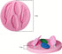 2 Pcs Pink Silicone Feather Mold, Silicone Soap Mold 3D Baking Molds for Cupcake Fondant Chocolate, Pudding, Soap, Ice Cube, Cake Cupcake Decorati...